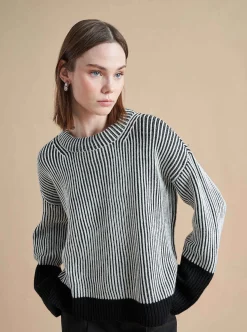 La Ligne Aaa Sweater Cream/Black New