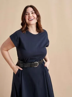 La Ligne Andie Dress Navy Online