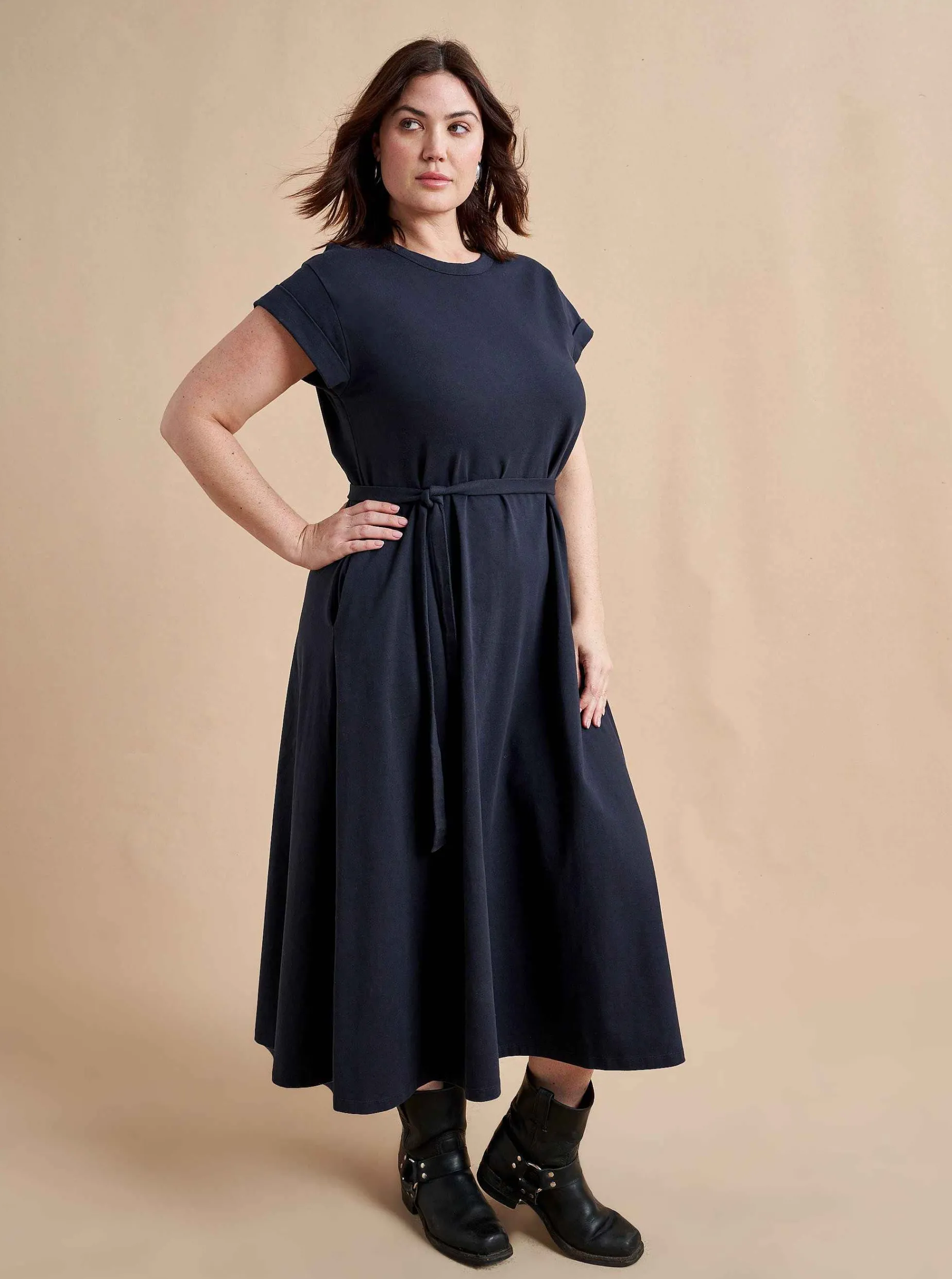 La Ligne Andie Dress Navy Online