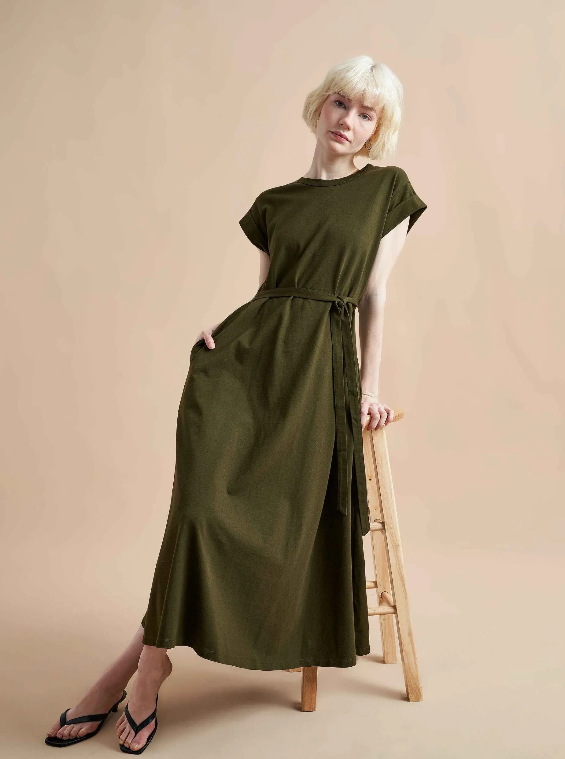 La Ligne Andie Dress Olive Hot