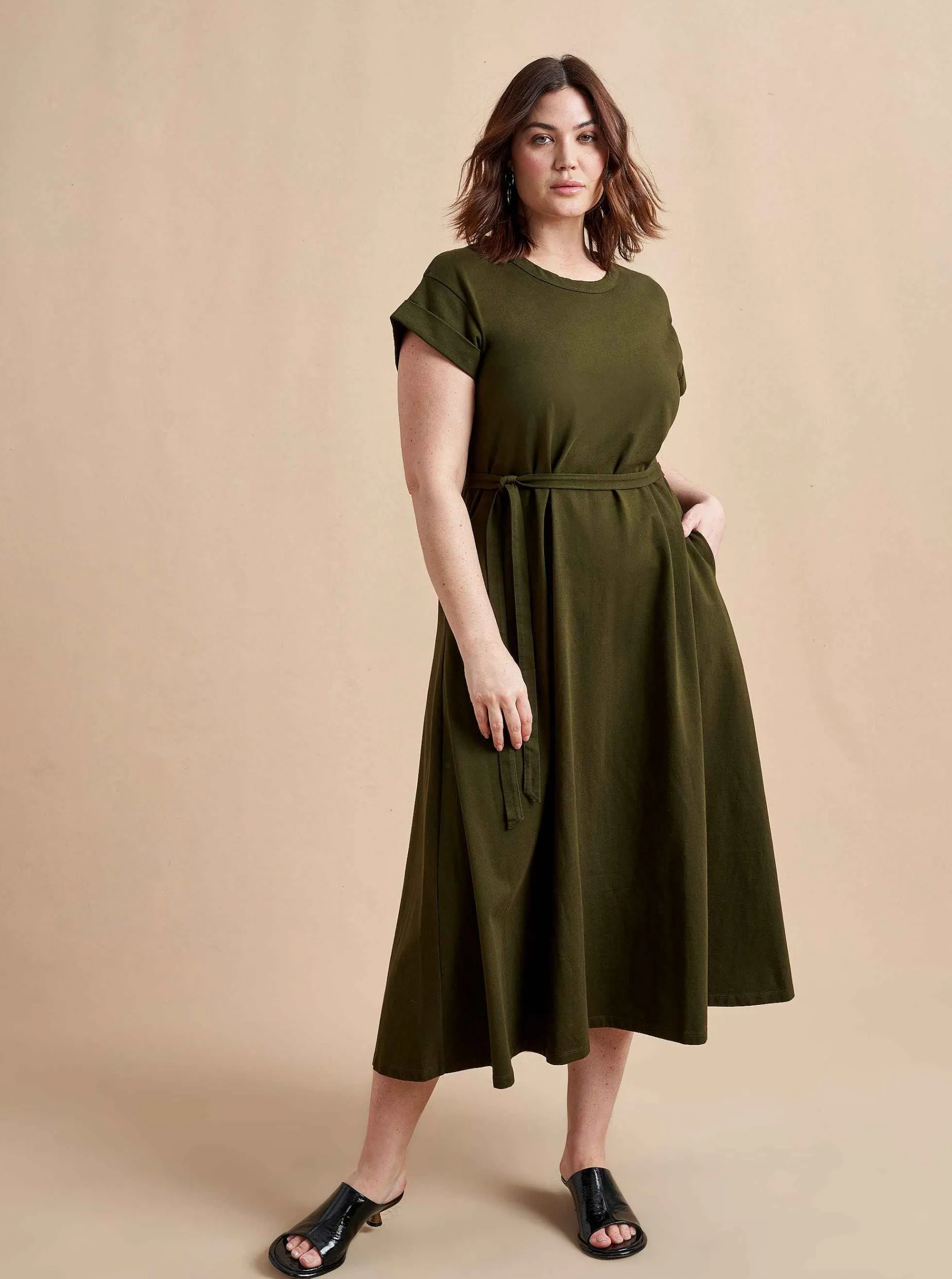 La Ligne Andie Dress Olive Hot