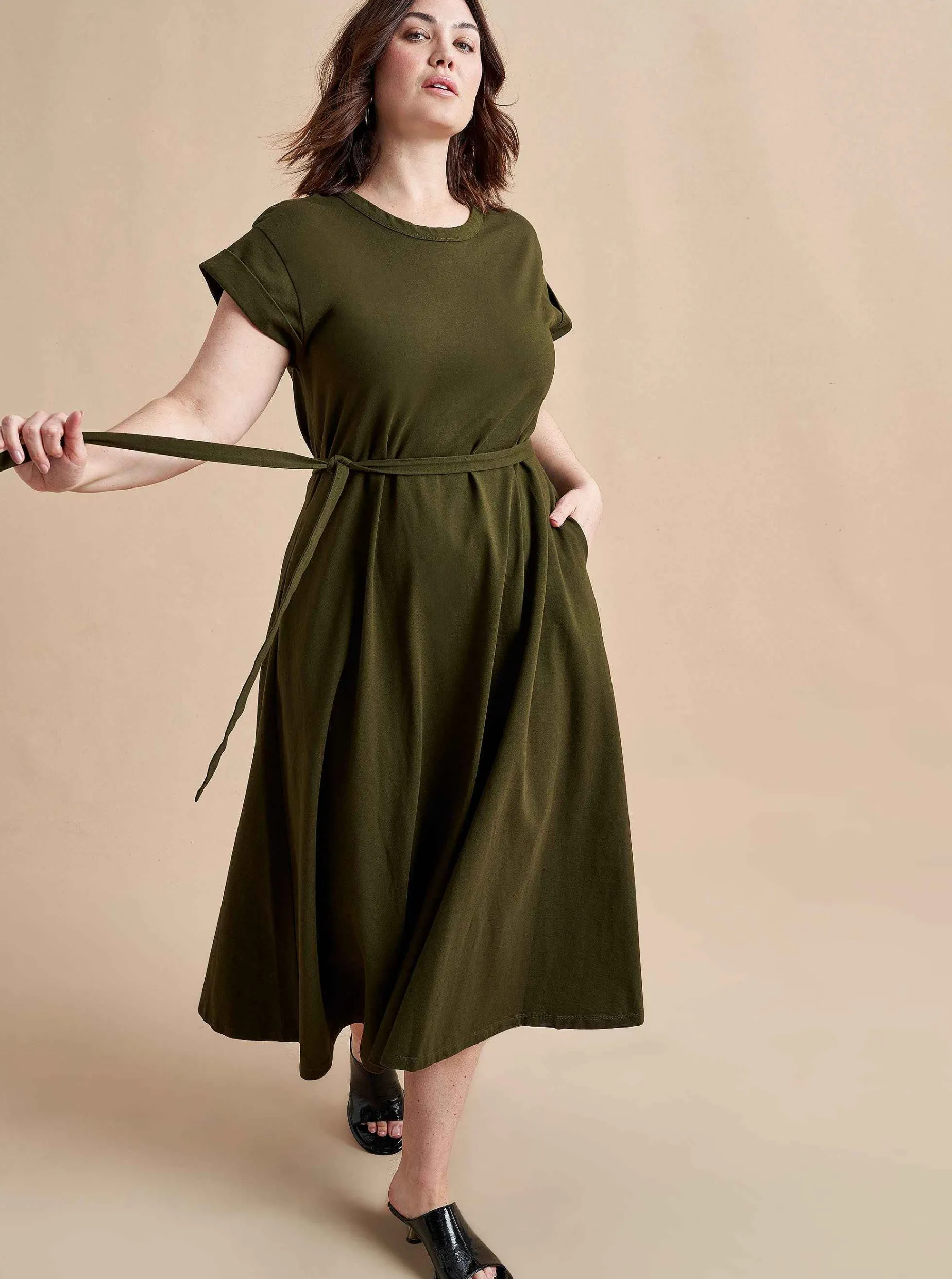 La Ligne Andie Dress Olive Hot