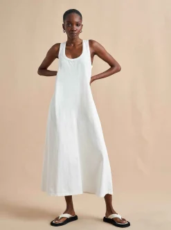 La Ligne Andie Tank Dress White New