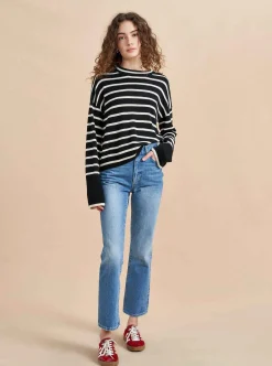 La Ligne Antoine Sweater Black/Cream Sale