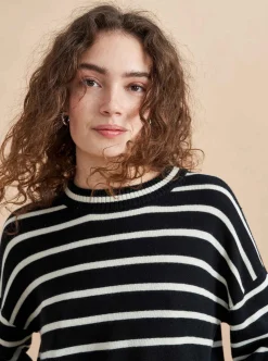 La Ligne Antoine Sweater Black/Cream Sale