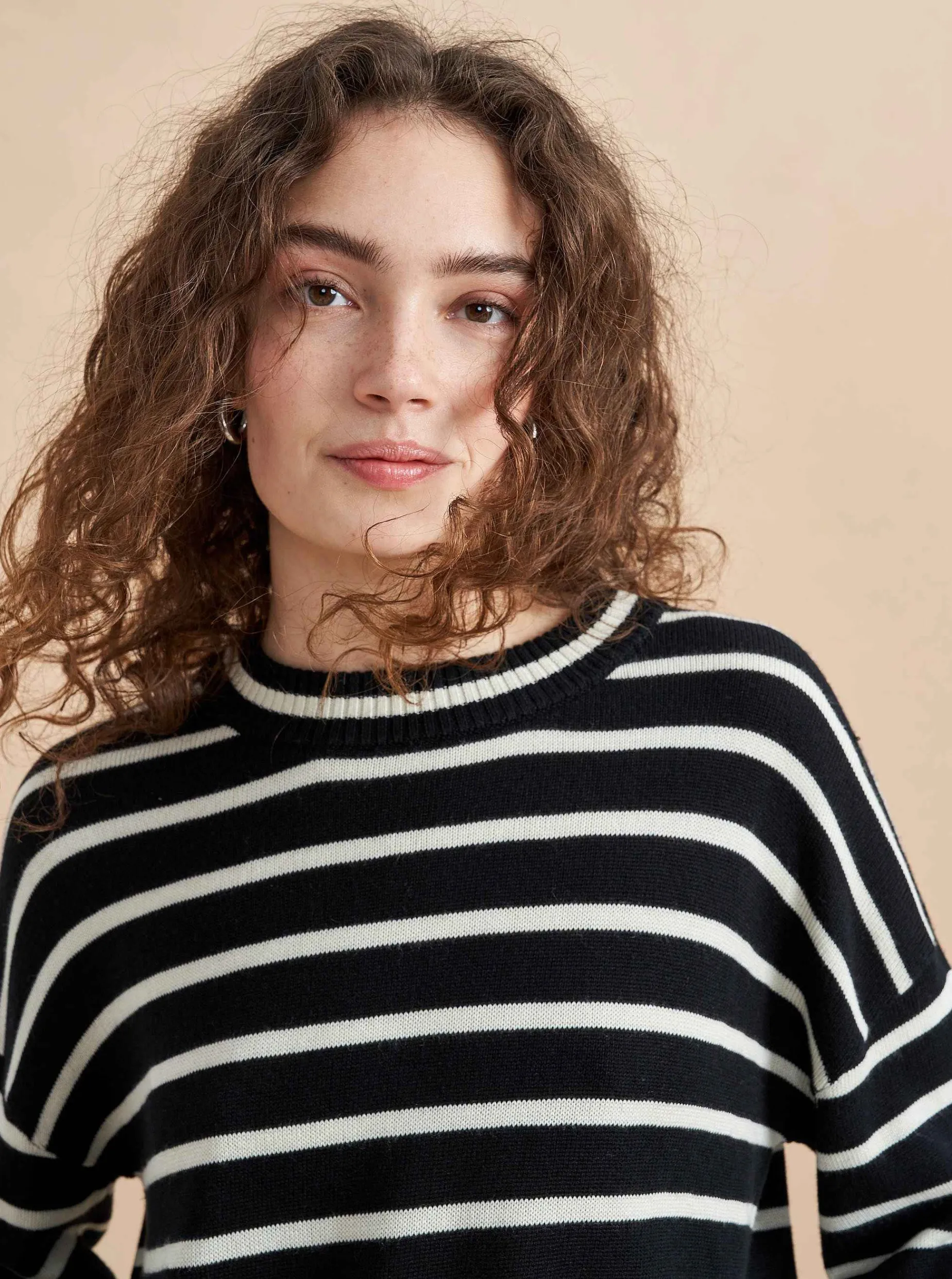 La Ligne Antoine Sweater Black/Cream Sale