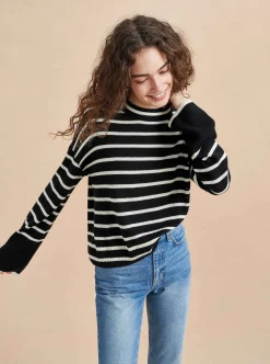 La Ligne Antoine Sweater Black/Cream Sale