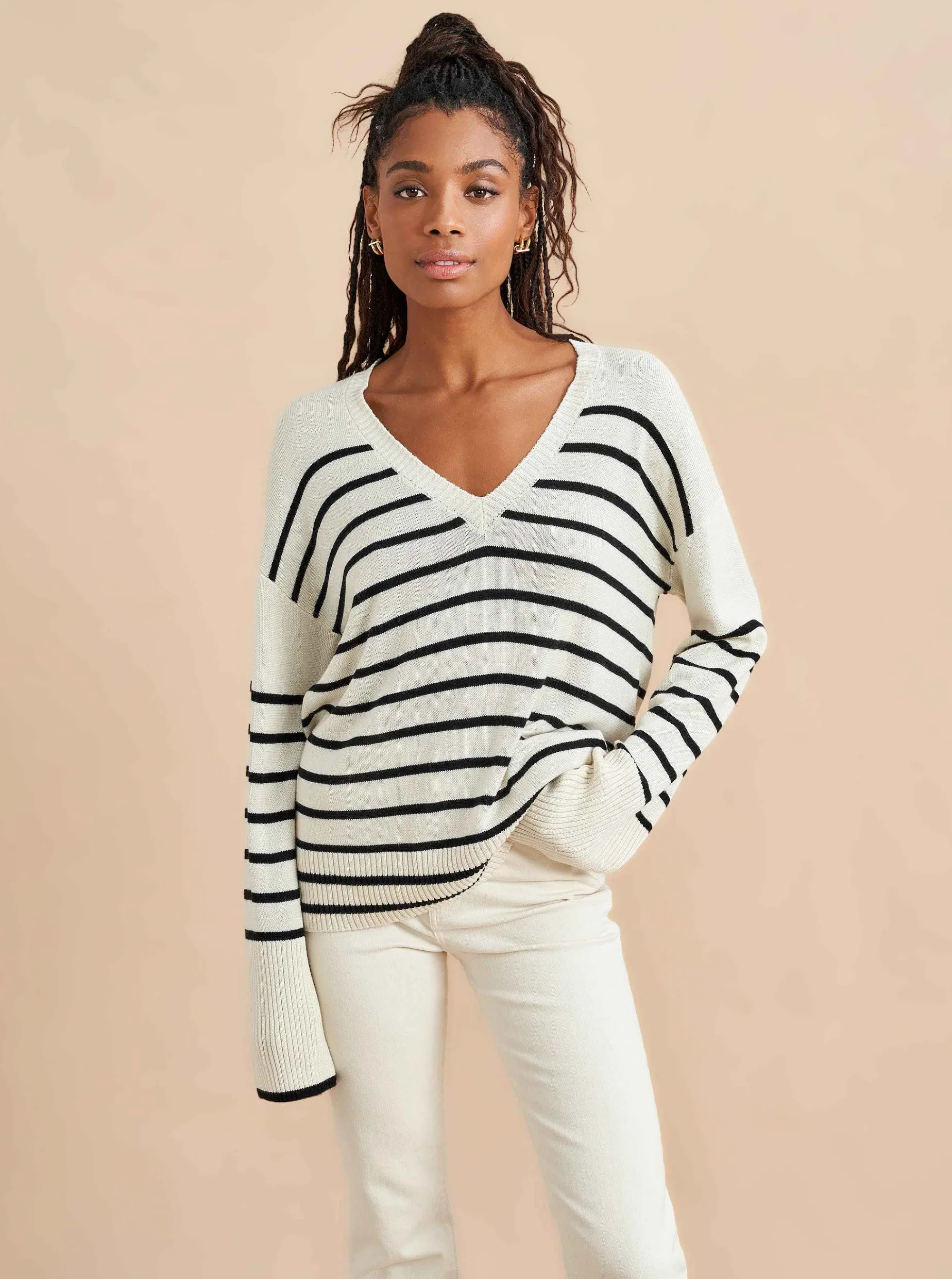 La Ligne Antoine V Neck Sweater Flash Sale