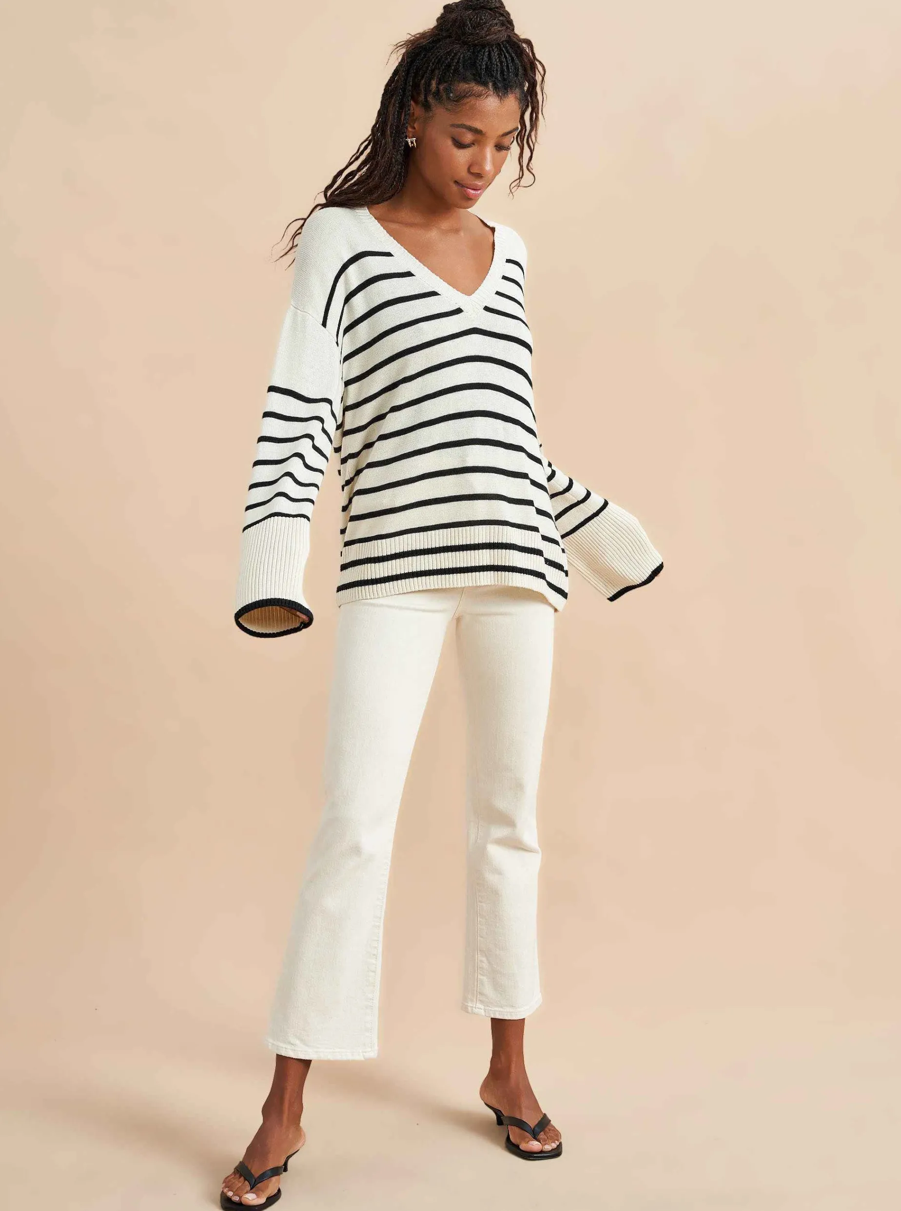 La Ligne Antoine V Neck Sweater Flash Sale