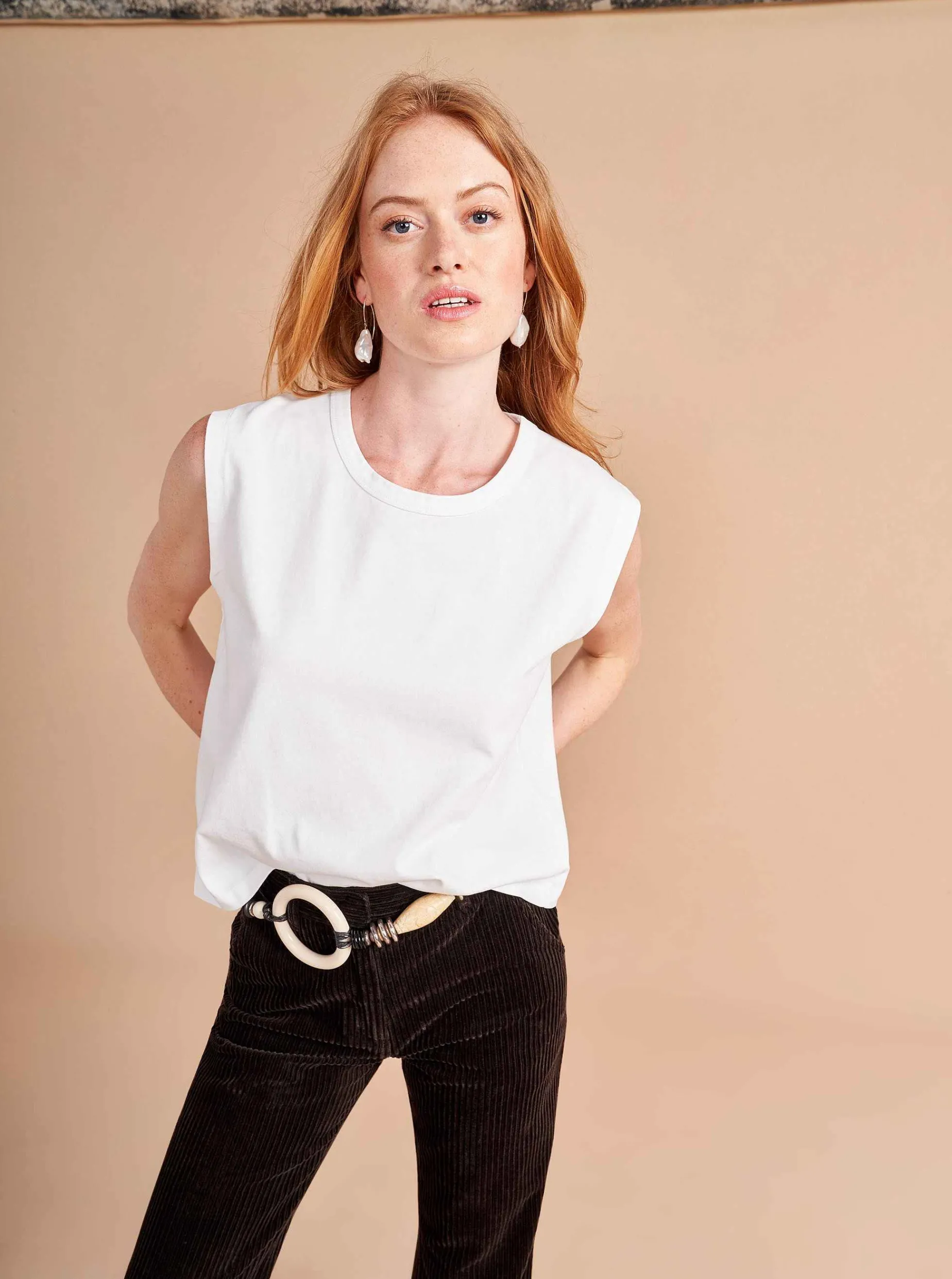 La Ligne Arnie Tee White Best