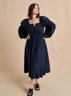 La Ligne Bettina Dress Navy Flash Sale