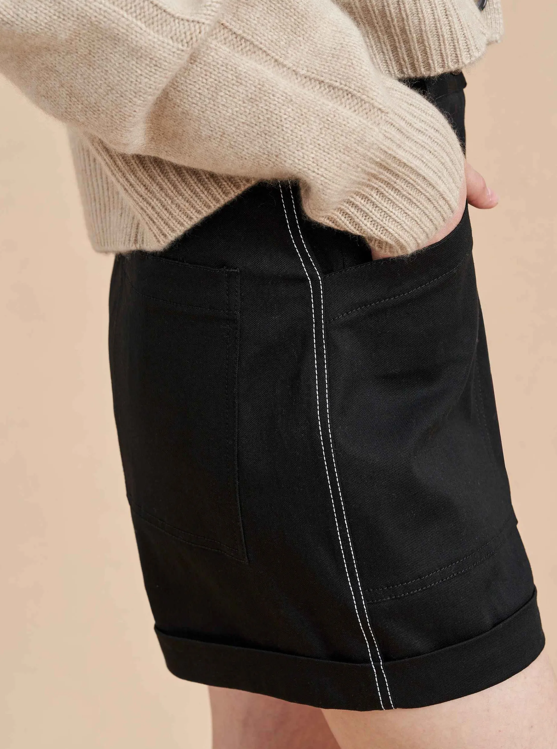La Ligne Canvas Short Black Fashion