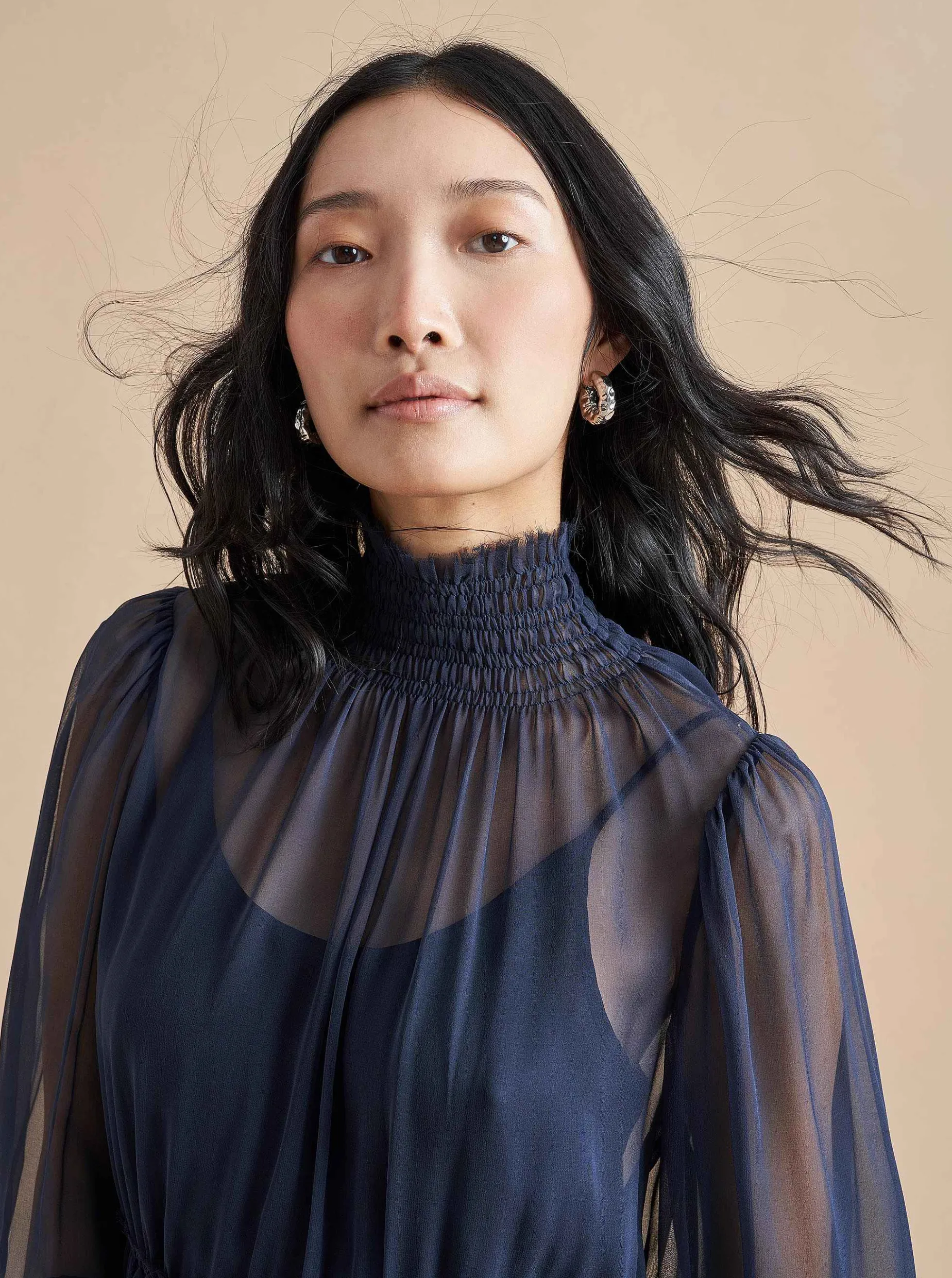 La Ligne Chiara Dress Navy Cheap