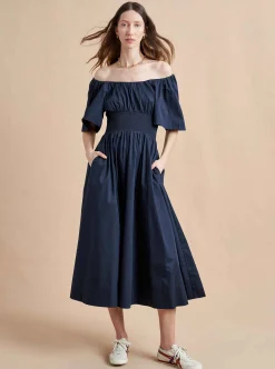 La Ligne Claire Dress Navy Online