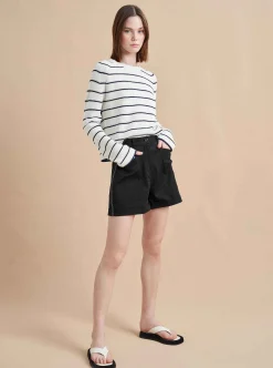 La Ligne Claude Sweater Cream/Navy New