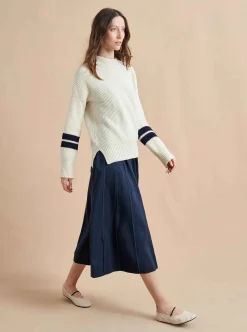 La Ligne Collegiate Sweater Cream/Navy Sale
