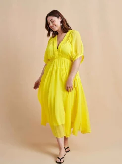La Ligne Constance Dress Lemon Outlet