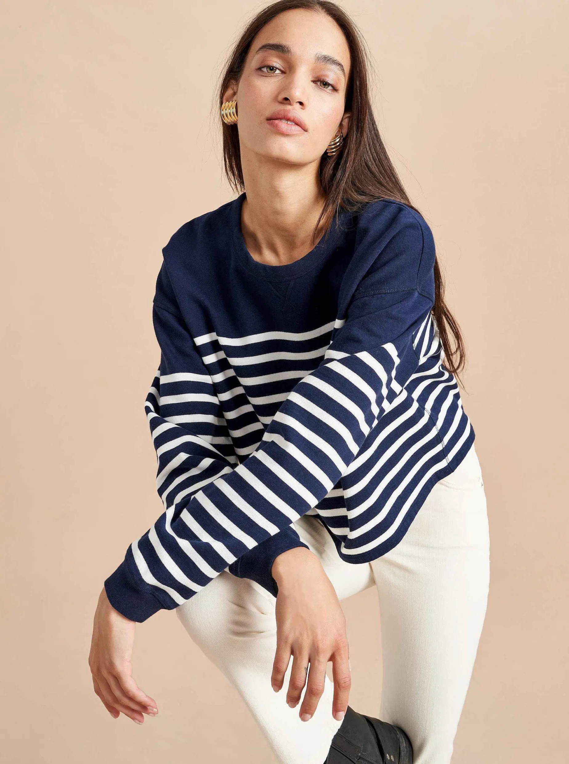 La Ligne Cropped James Sweatshirt Sale