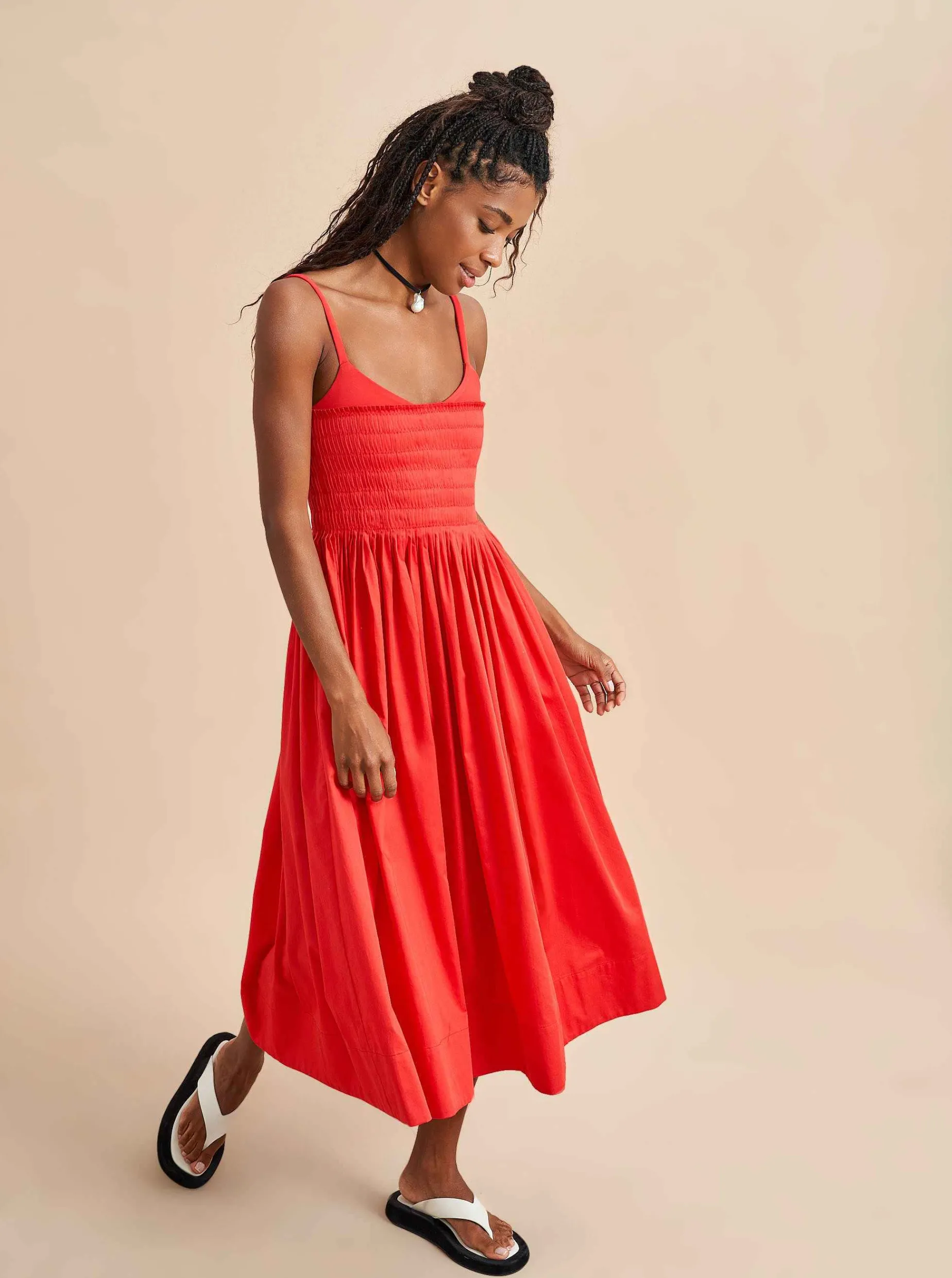 La Ligne Devon Dress Poppy Best Sale