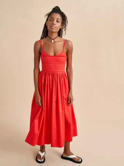 La Ligne Devon Dress Poppy Best Sale