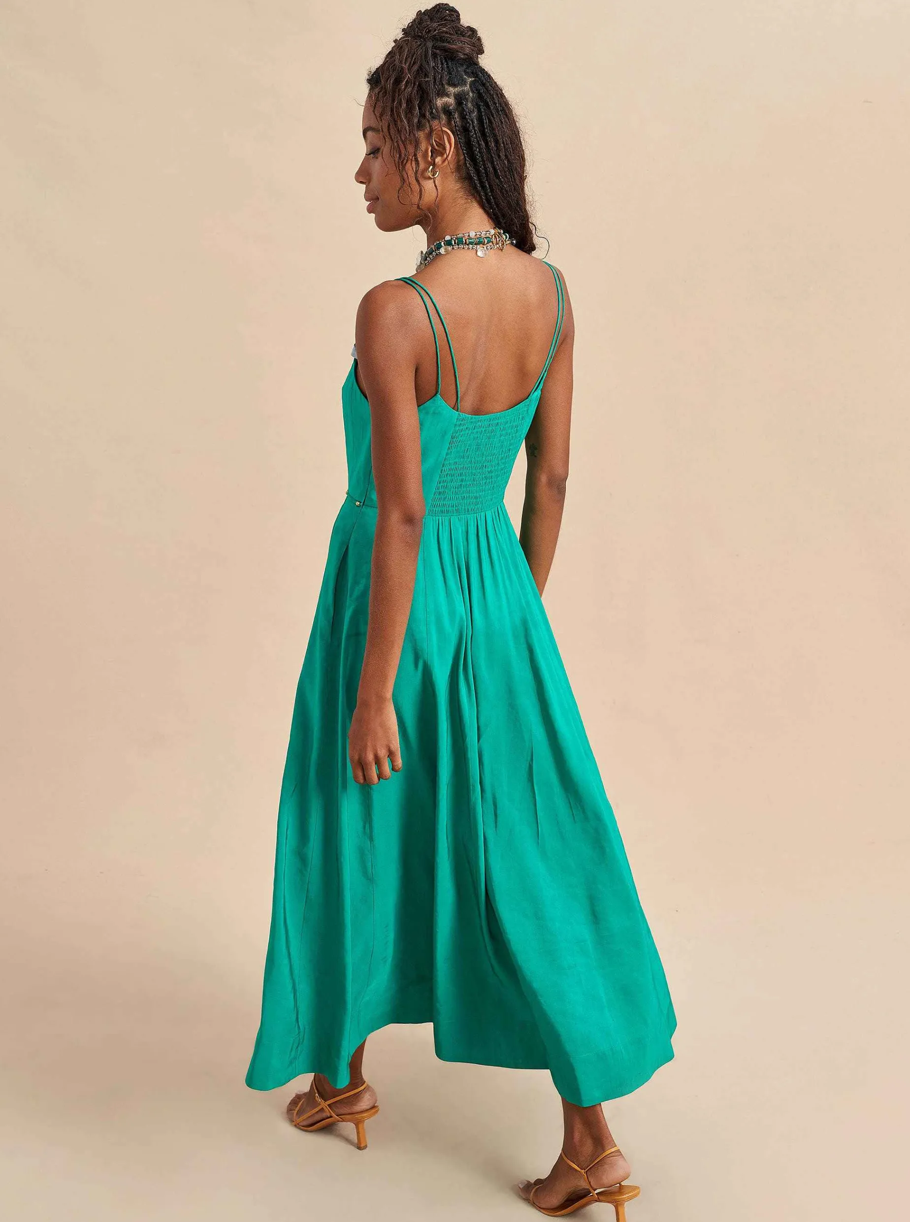 La Ligne Disco Dress Kelly Green New