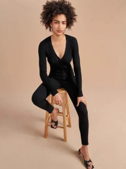 La Ligne Fine Line Cardigan Black Clearance