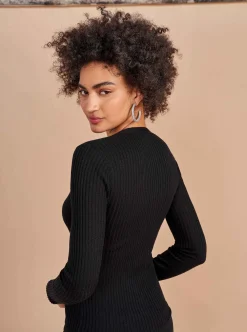 La Ligne Fine Line Cardigan Black Clearance