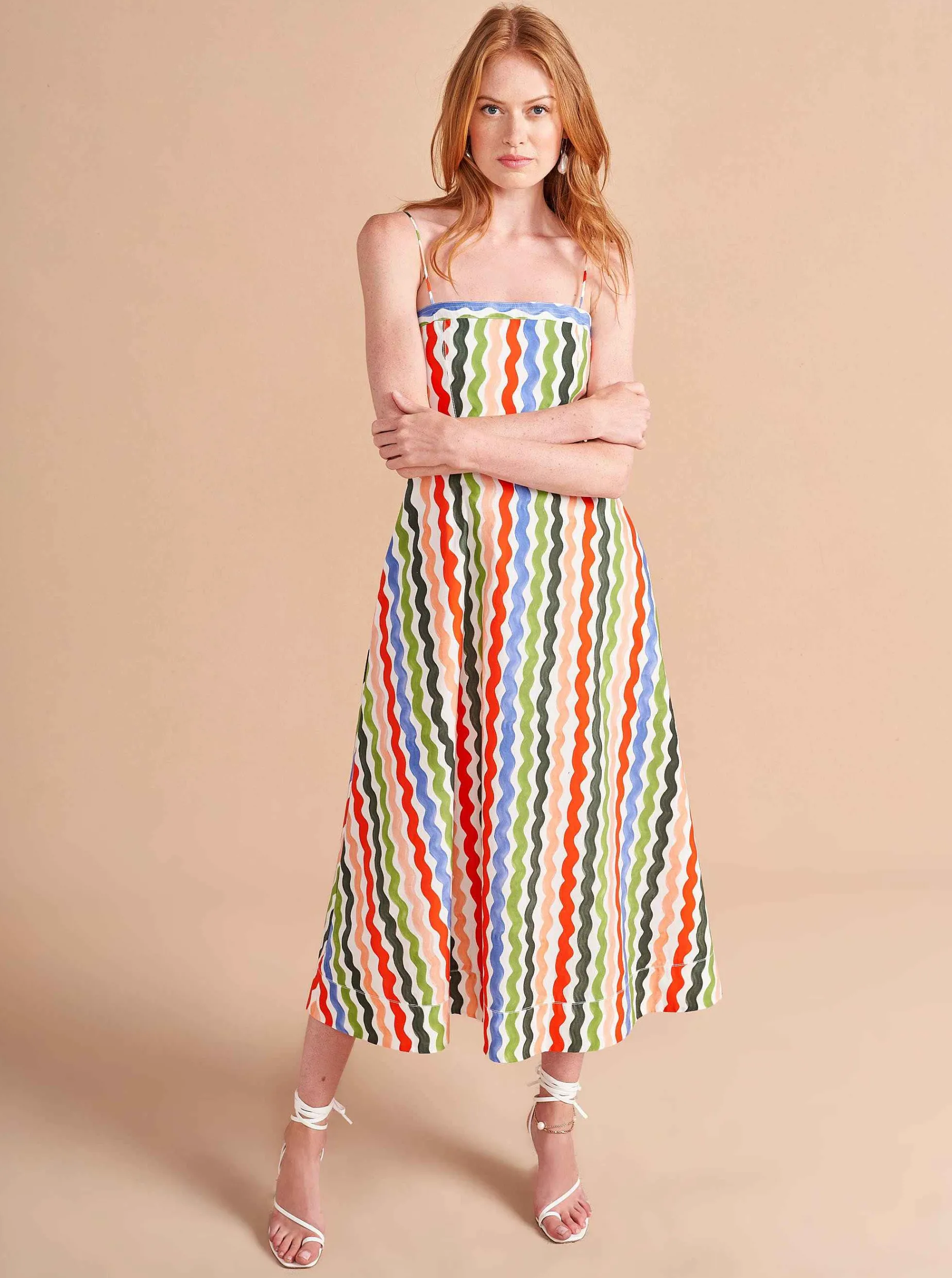 La Ligne Fran Dress Squiggle/Stripe Store
