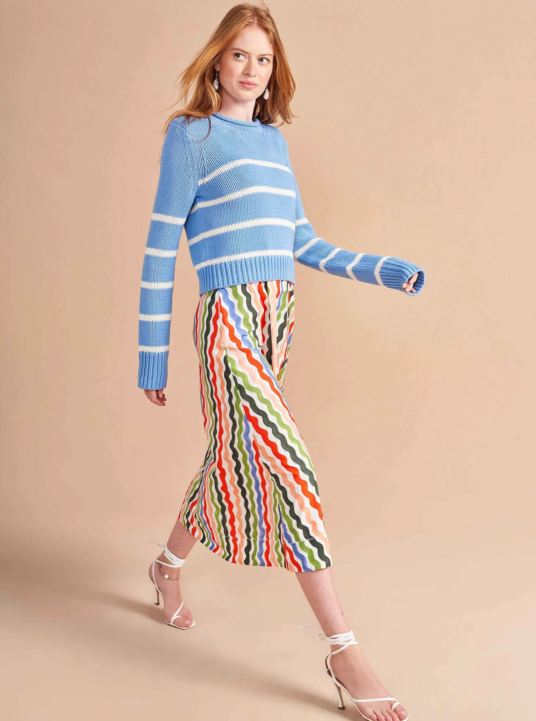 La Ligne Fran Dress Squiggle/Stripe Store