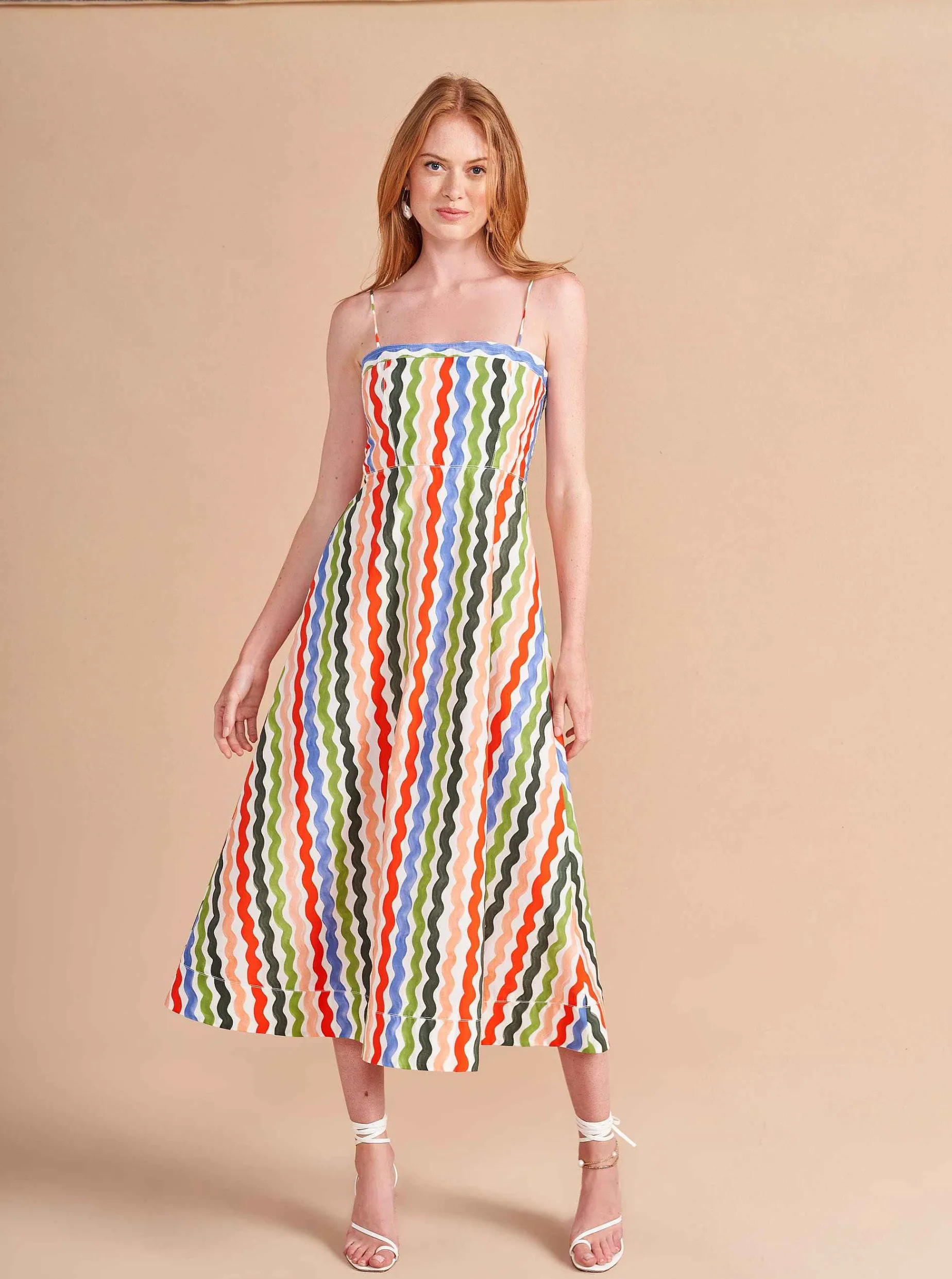 La Ligne Fran Dress Squiggle/Stripe Store