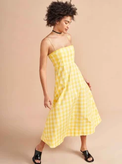 La Ligne Fran Dress Butter/Lemon Outlet