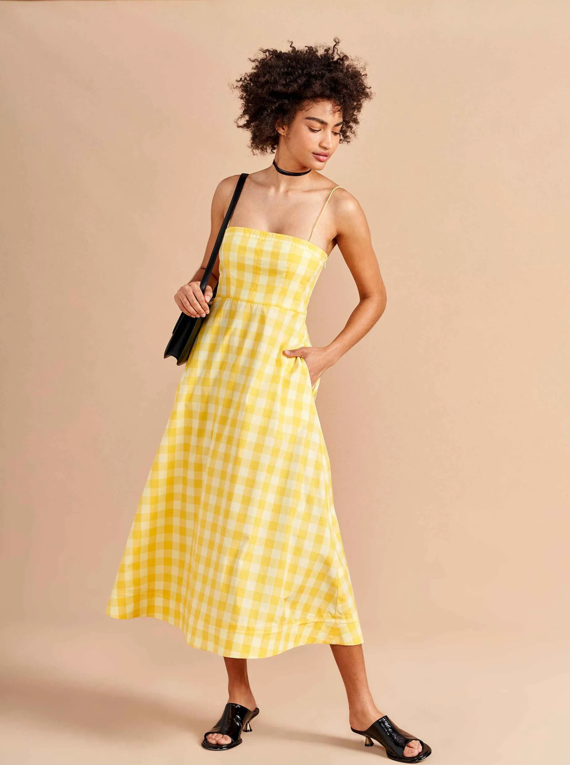 La Ligne Fran Dress Butter/Lemon Outlet