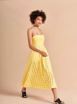 La Ligne Fran Dress Butter/Lemon Outlet