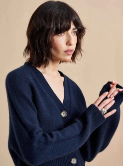 La Ligne Gaston Cardigan Navy Store