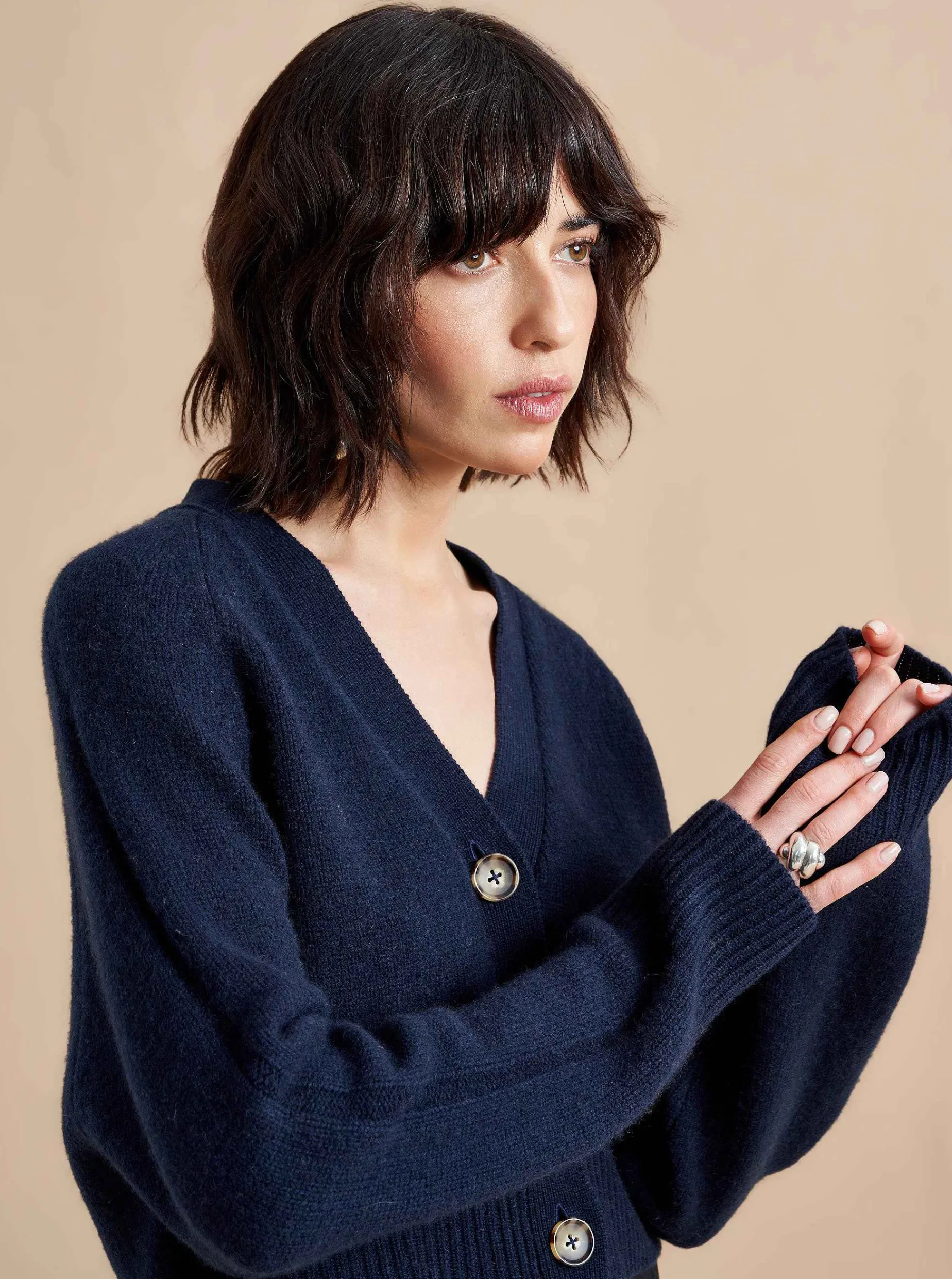 La Ligne Gaston Cardigan Navy Store
