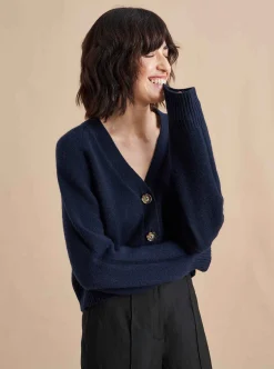 La Ligne Gaston Cardigan Navy Store