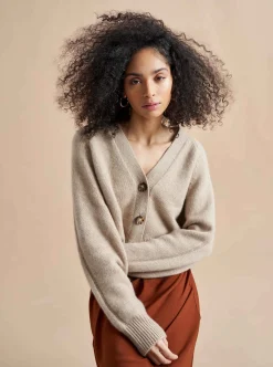 La Ligne Gaston Cardigan Tan Hot