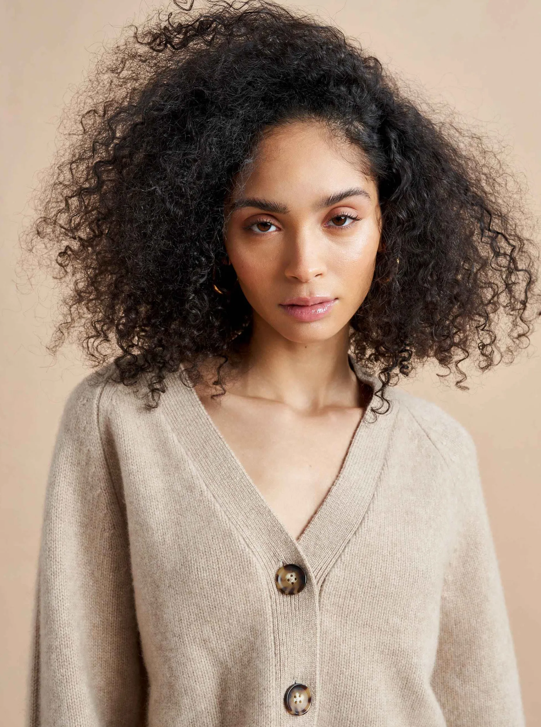La Ligne Gaston Cardigan Tan Hot
