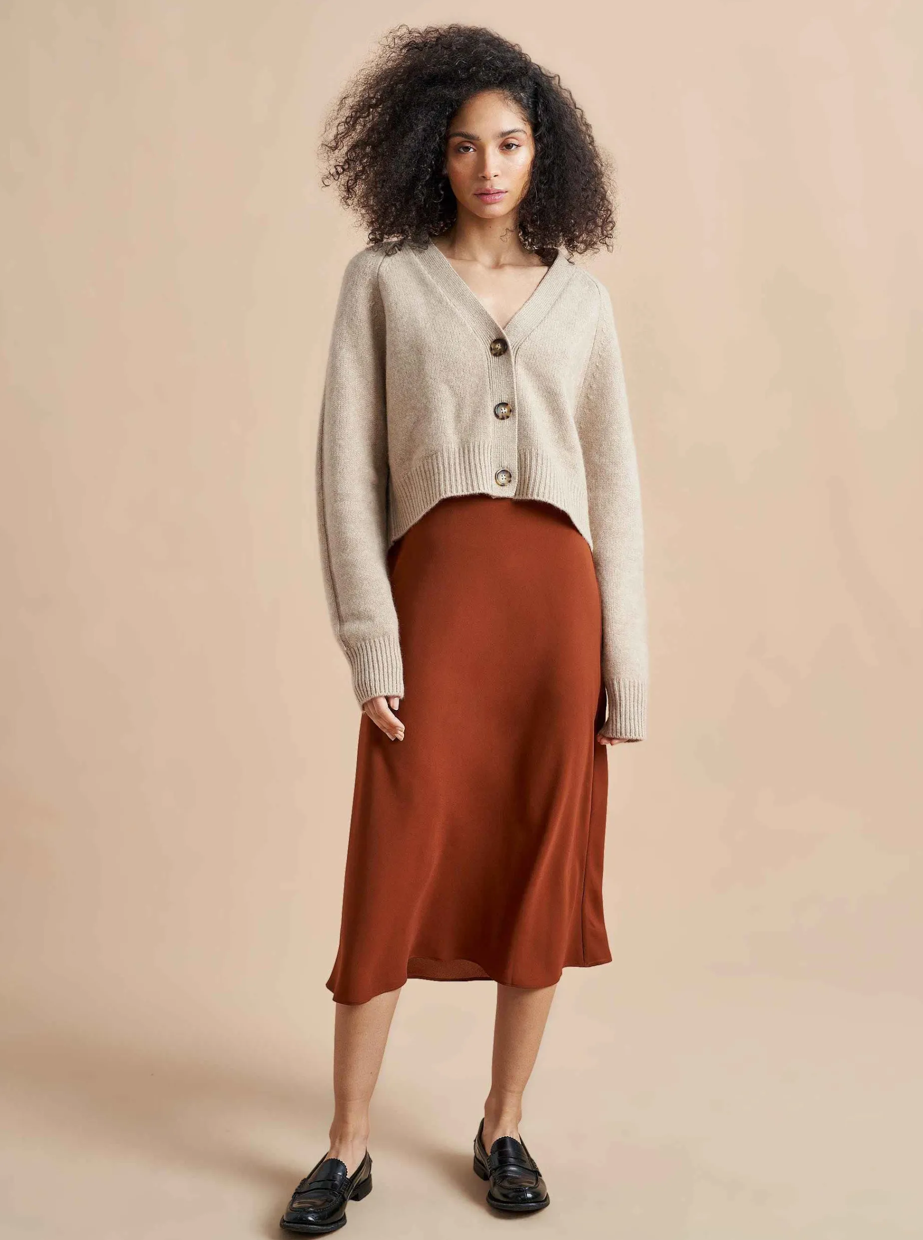 La Ligne Gaston Cardigan Tan Hot