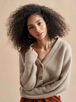 La Ligne Gaston Cardigan Tan Hot