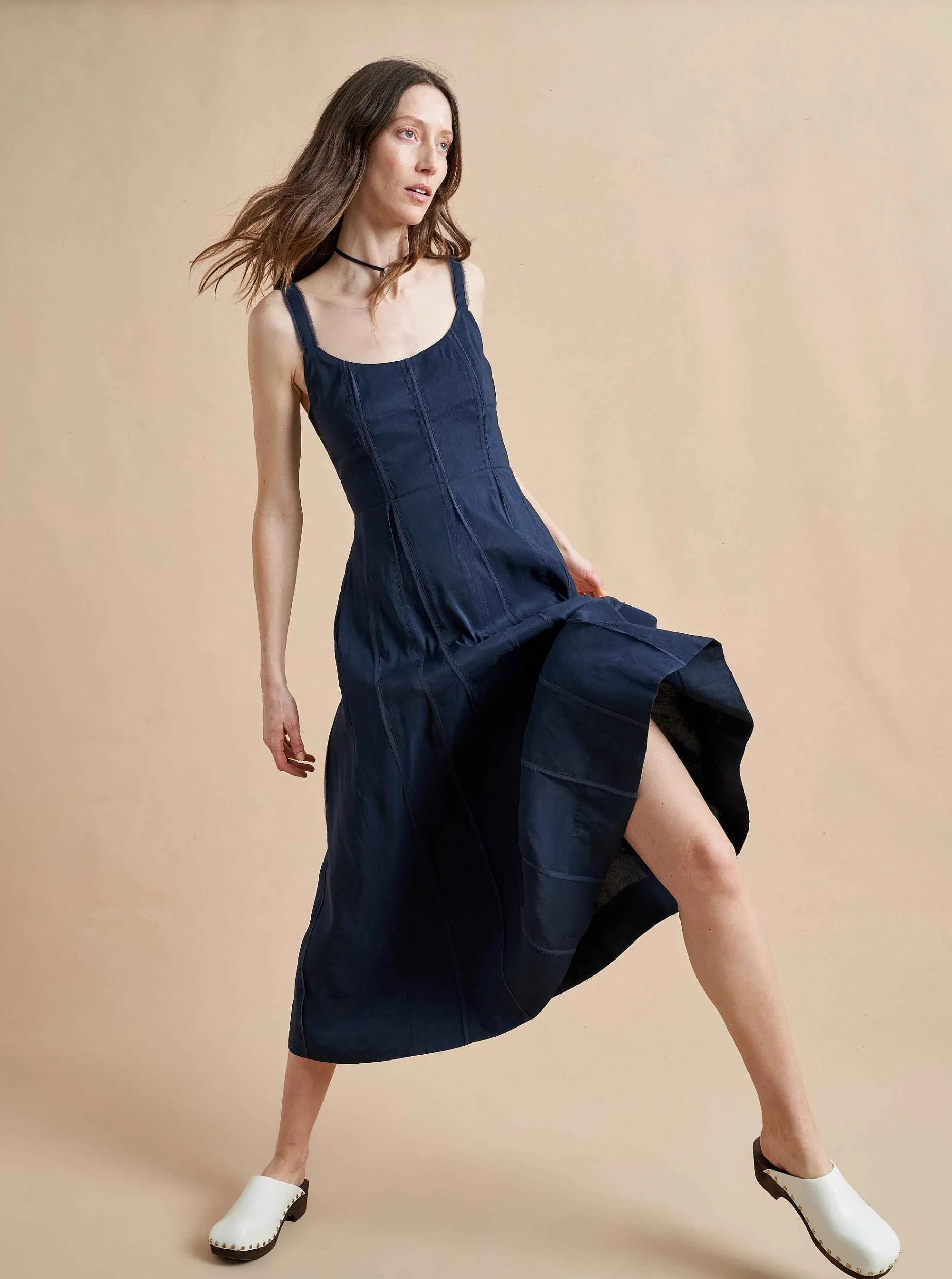 La Ligne Georgia Dress Navy Fashion