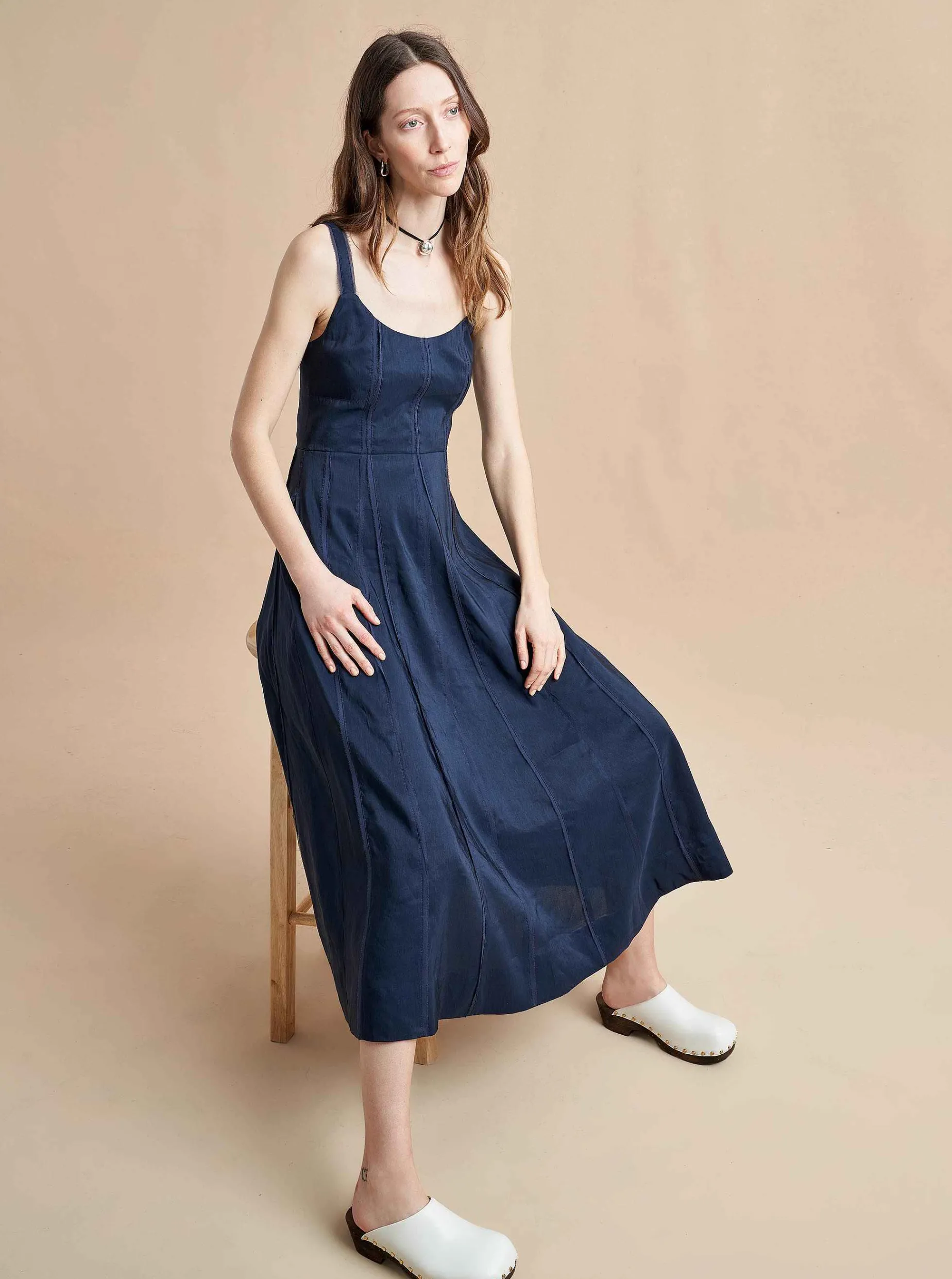 La Ligne Georgia Dress Navy Fashion