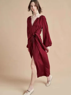 La Ligne Imogen Dress Burgundy Online
