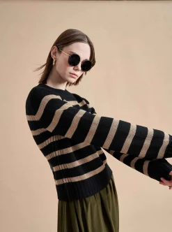 La Ligne Jack Sweater Black/Camel Sale