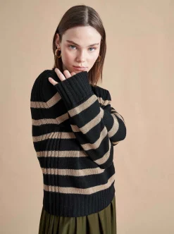 La Ligne Jack Sweater Black/Camel Sale