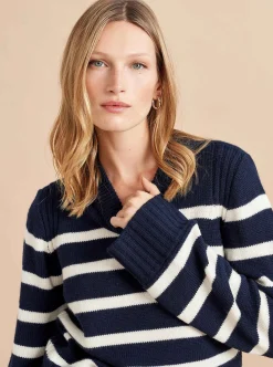 La Ligne Jack Sweater Navy/Cream Hot
