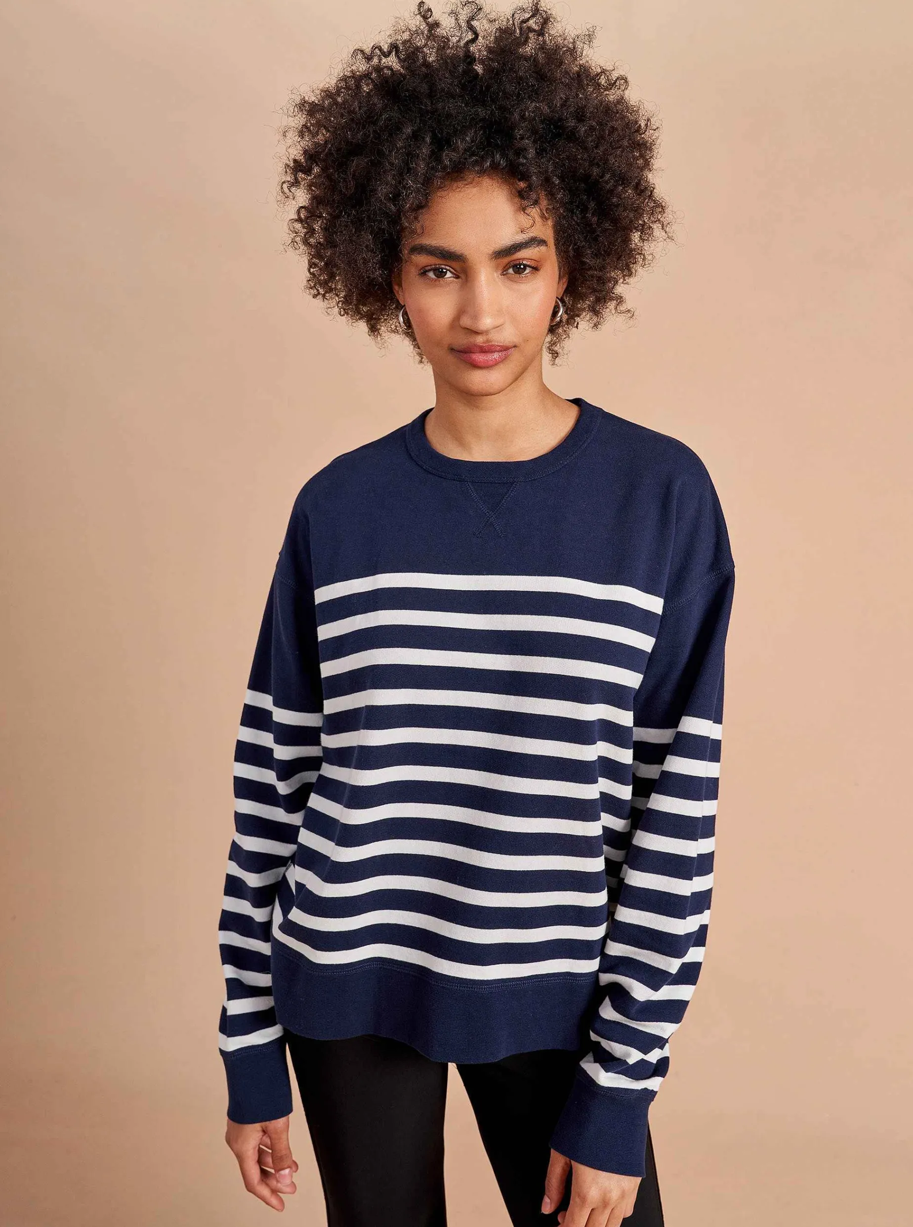 La Ligne James Sweatshirt Navy/Ivory Shop