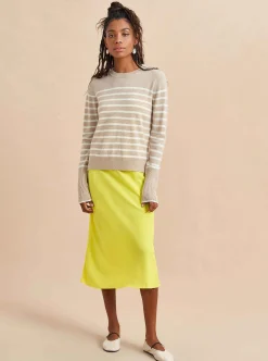 La Ligne Lean Lines Sweater Tan/Cream New