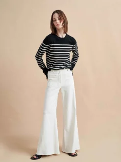 La Ligne Lean Lines Sweater Black/Cream Hot
