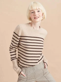 La Ligne Lean Lines Sweater Tan/Chocolate Online